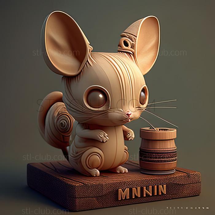 3D model Minccino Neat and Tidy Chillarmy is a Neat Freak (STL)